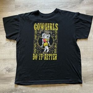 Vintage Betty Boop Cowgirls Do It Better shirt